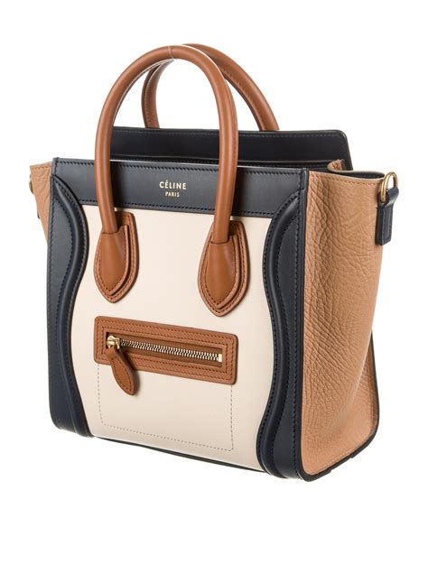 celine luggage phantom taupe|Celine nano luggage tote bag.